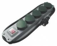 REV 00125053, 5 AC-Ausgänge, 250 V, 16 A, 3500 W, Schwarz, 1,5 m