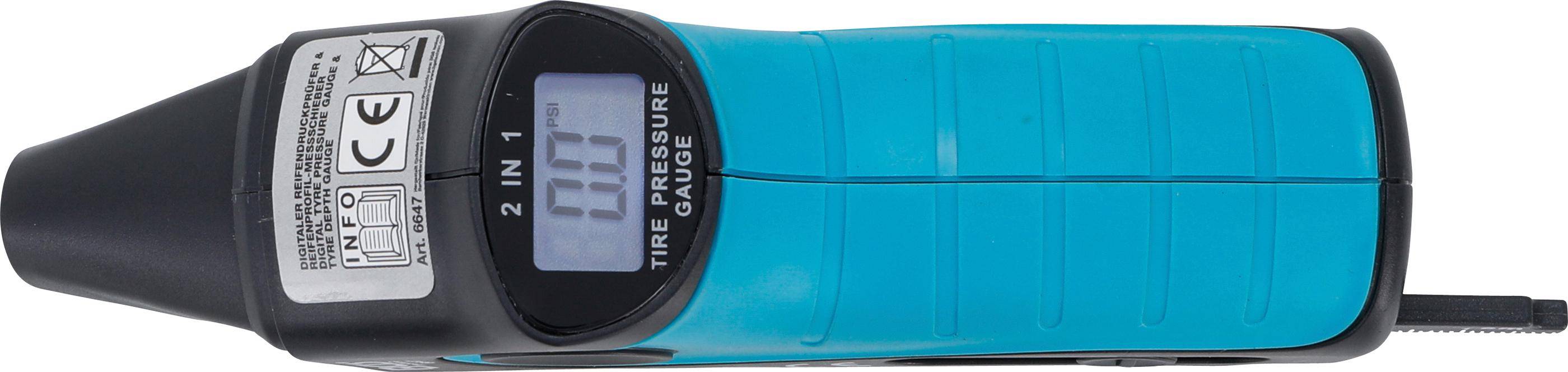 BGS Digitaler Reifendruckprfer & Reifenprofil-Messschieber | "2-IN-1"