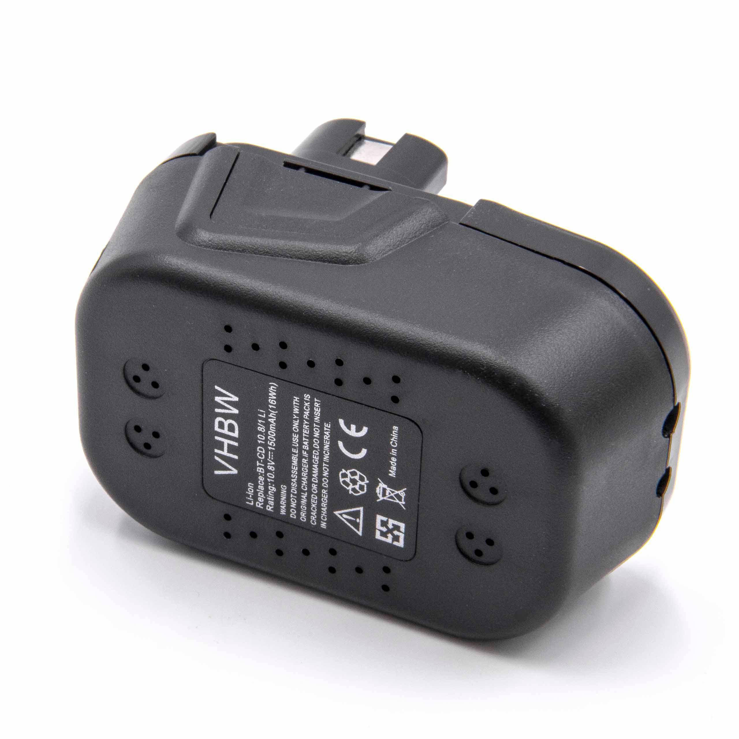 Li-Ion-Akku 1500mAh (10.8V) - für Elektrowerkzeug, Werkzeug, Powertools, Tools wie Einhell BT-CD 10.8/1 Li