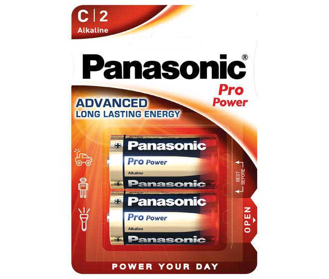 PANASONIC Batterie Alkaline, Baby, C, LR14, 1.5V