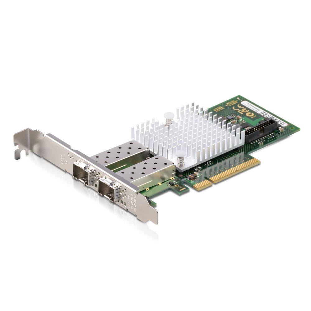 Fujitsu D2755-A11 (Refurbished) Netzwerkkarte (1-Slot Breite, 2x SFP+ Port, 10GB, PCIe x8), OHNE Module