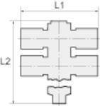 Riegler Winkel-Gewindetülle 90°, MS 2.0401, R 1/4 AG, Schlauchanschluss 13 mm, PN max. 15 bar, Mediums-/Umgebungstemp. -20 °C bis 160 °C