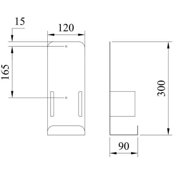 Desinfektionsspender weiß