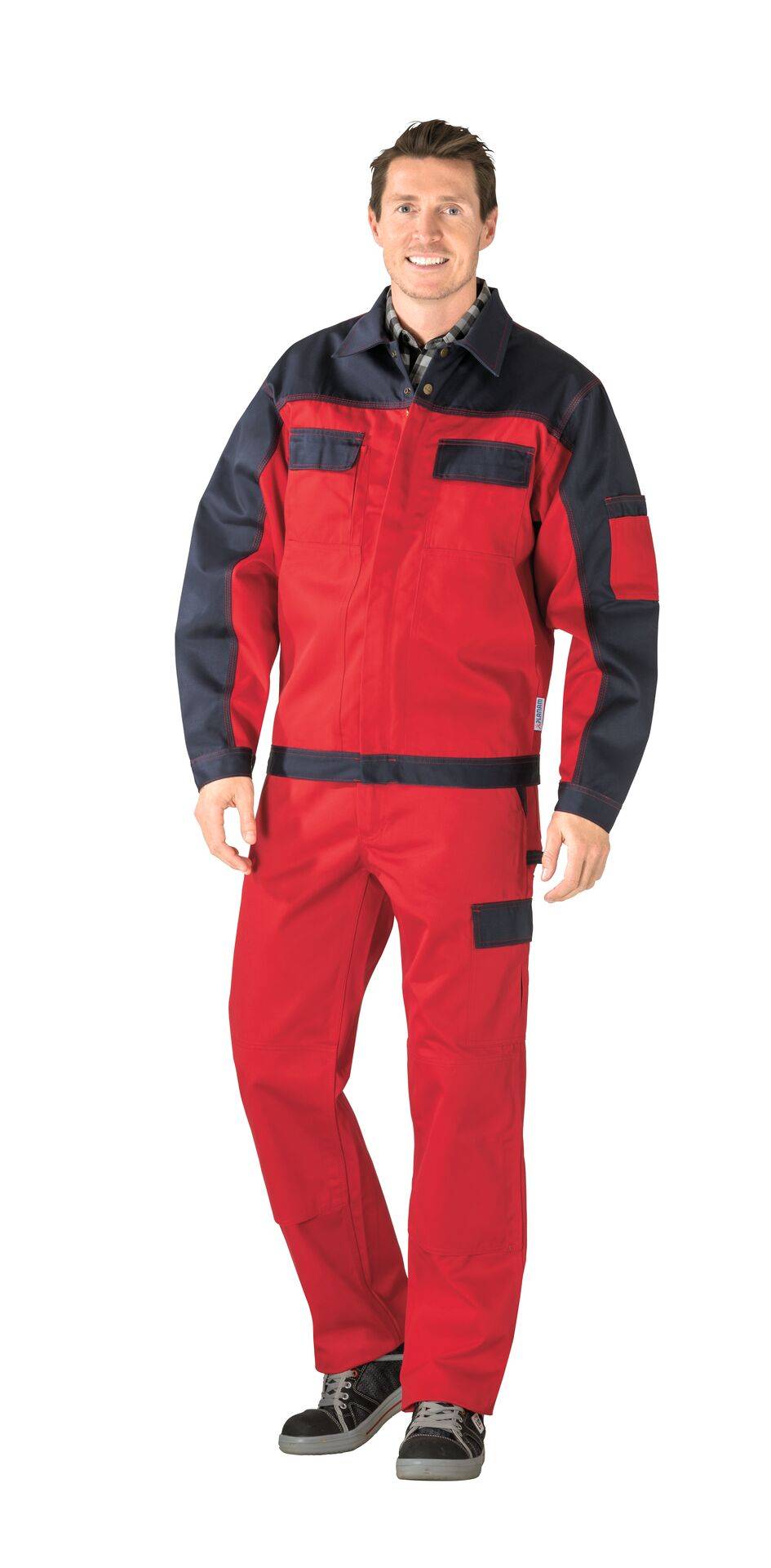 Tristep Bundjacke rot/marine Größe 60
