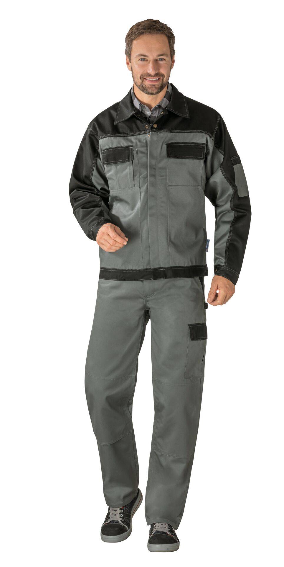 Tristep Bundjacke grau/schwarz Größe 90