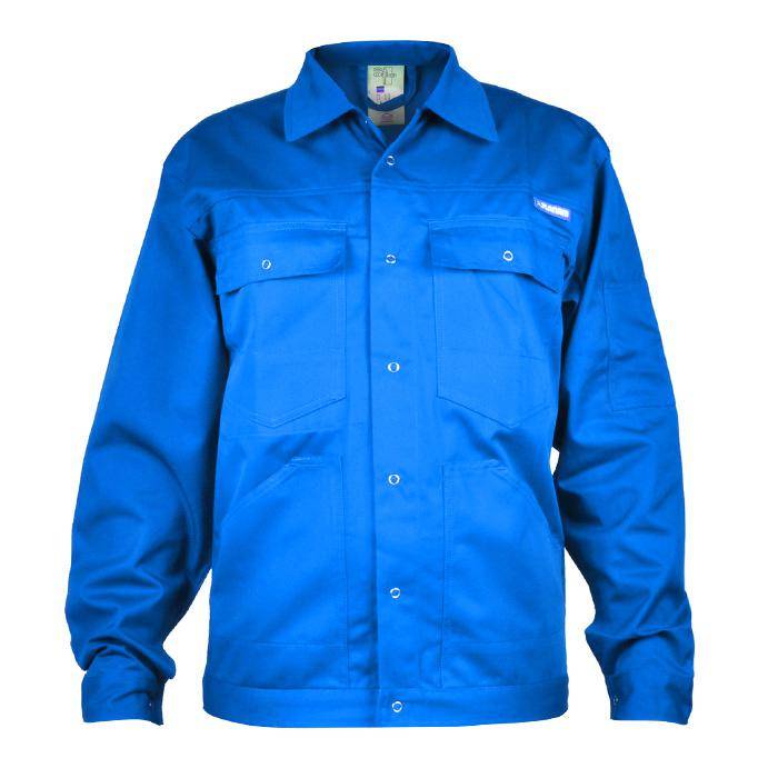 Bundjacke - Gr. 106 - kornblau - Norm EN 26330 - 65% PES - 35% CO - 260 g/m² - widerstandsfähig und robust - lange Lebensdauer - "MG 260"