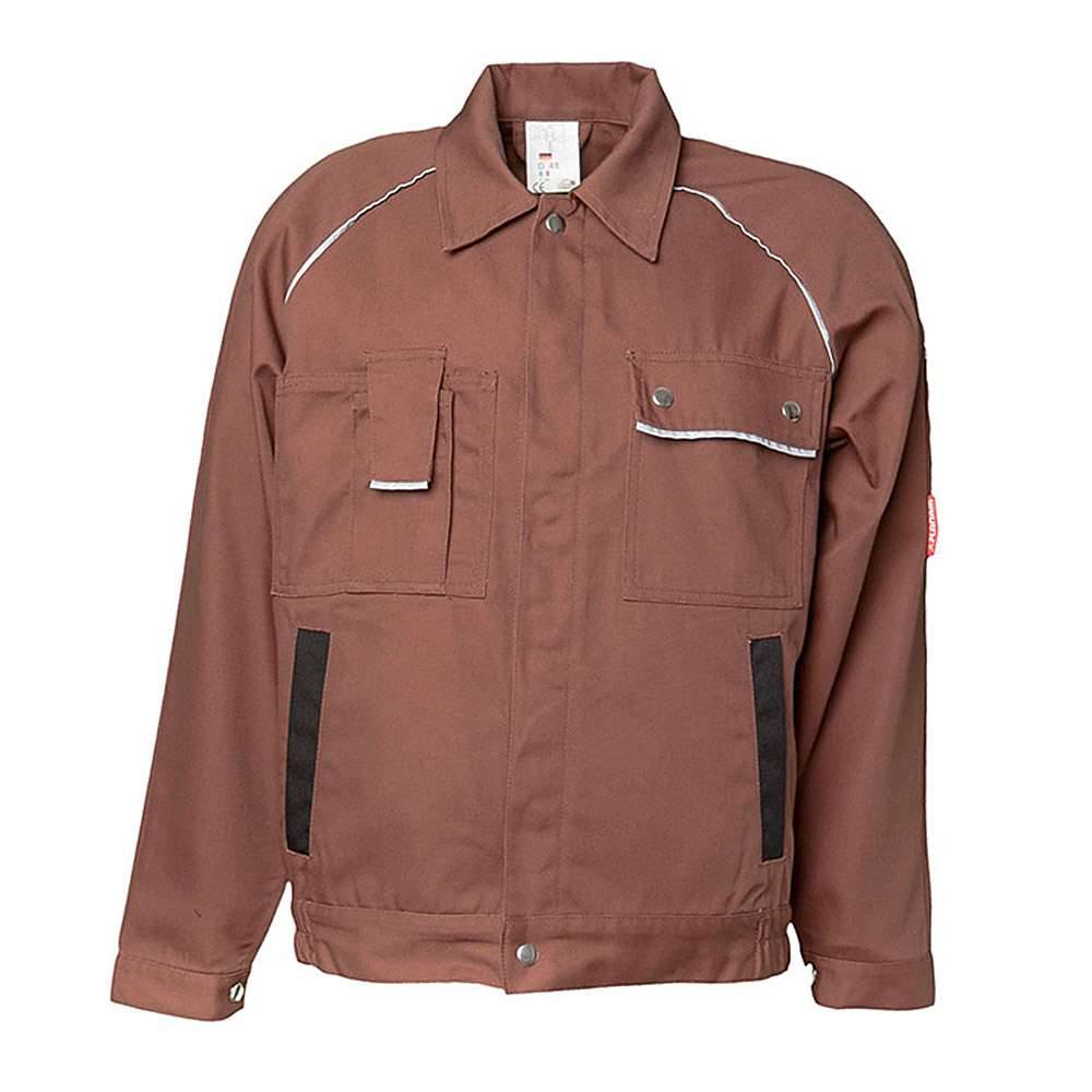Bundjacke - Gr. 64 - braun/schwarz - 320 g/m² - 65% Polyester - 35% Baumwolle - "Canvas 320" - schmutz- und wasserabweisend - atmungsaktiv - Planam