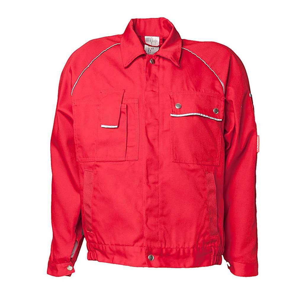 Bundjacke - Gr. 102 - rot - 320 g/m² - 65% Polyester - 35% Baumwolle - "Canvas 320" - schmutz- und wasserabweisend - atmungsaktiv - Planam