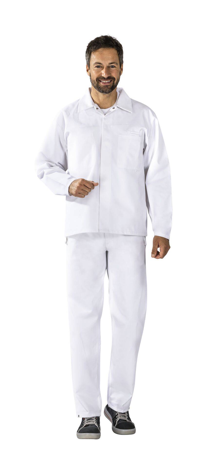 Food Herren Jacke reinweiß Größe 62