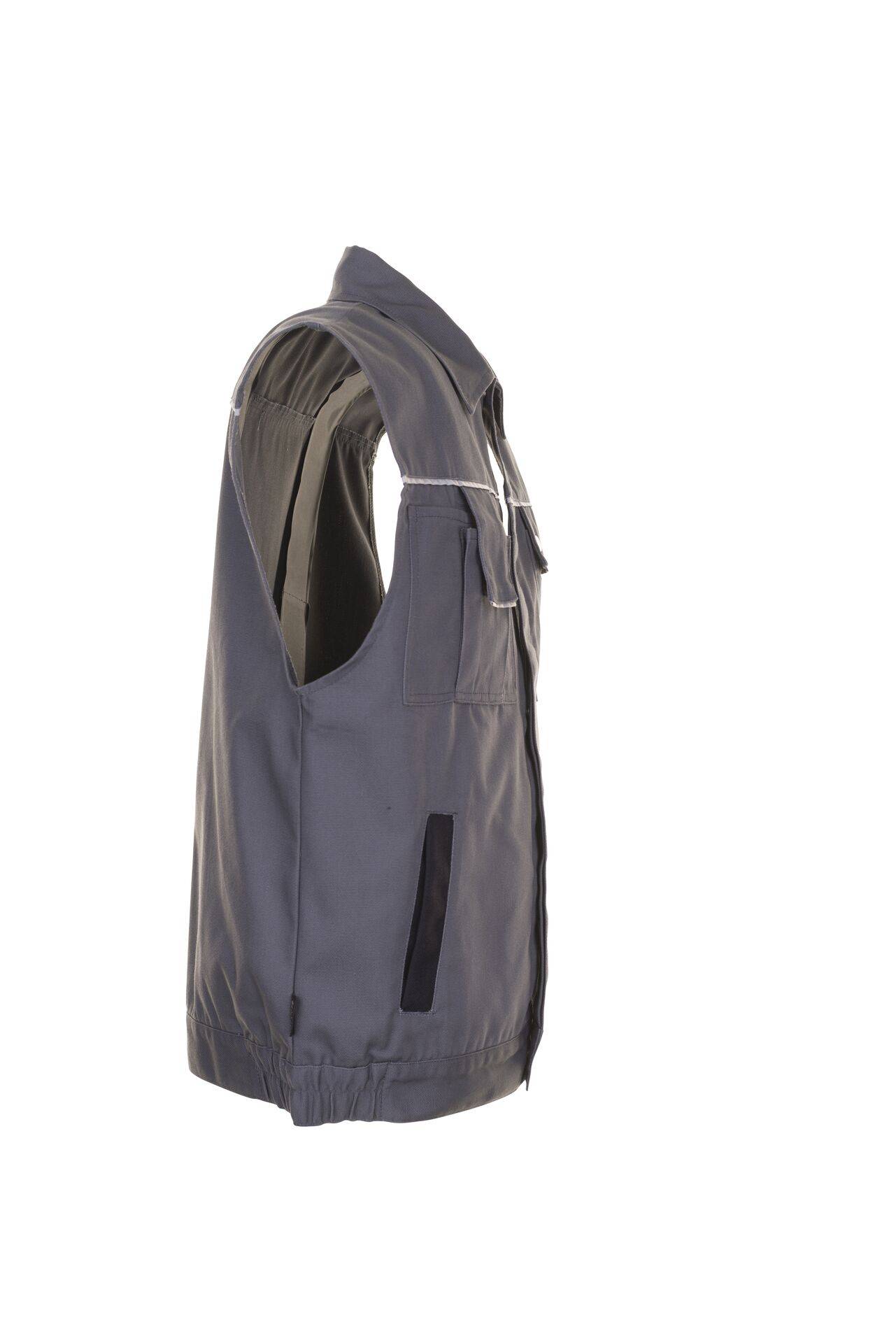 Canvas 320 Weste grau/schwarz Größe L