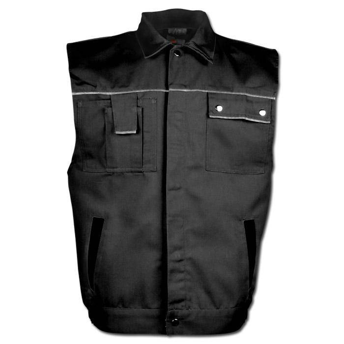 Arbeitsweste - Gr. 2XL - schwarz - 65% PES - 35% CO - ca. 320 g/m² - strapazierfähig - atmungsaktiv - schmutz- und wasserabweisend - "Canvas 320"