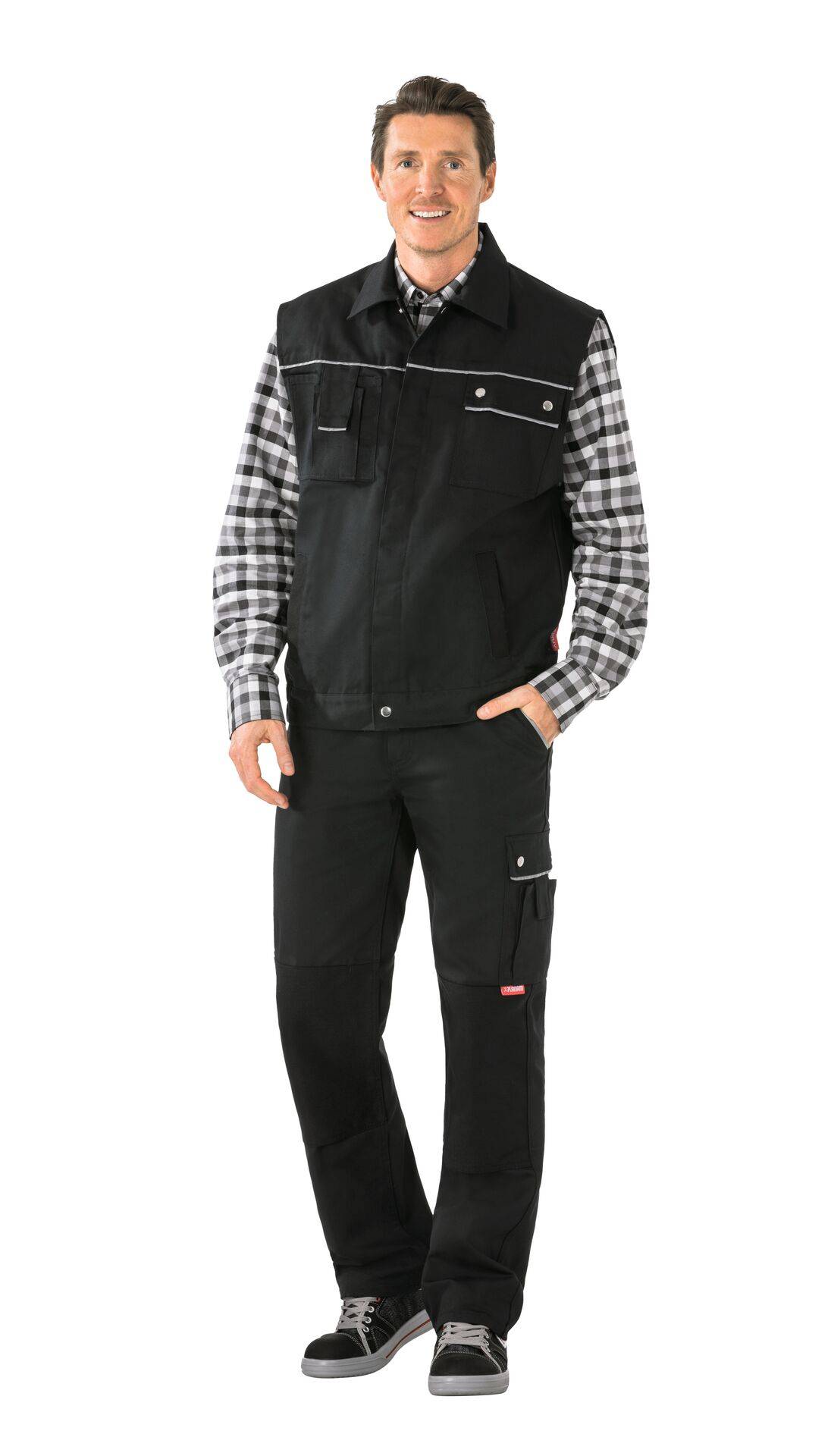 Canvas 320 Weste schwarz/schwarz Größe XXXL