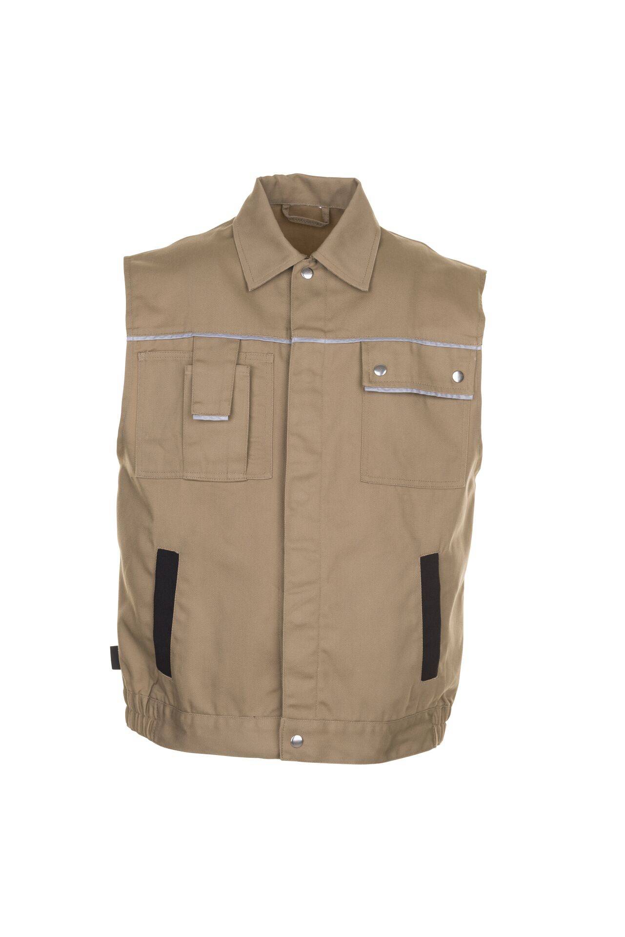 Canvas 320 Weste khaki/schwarz Größe S