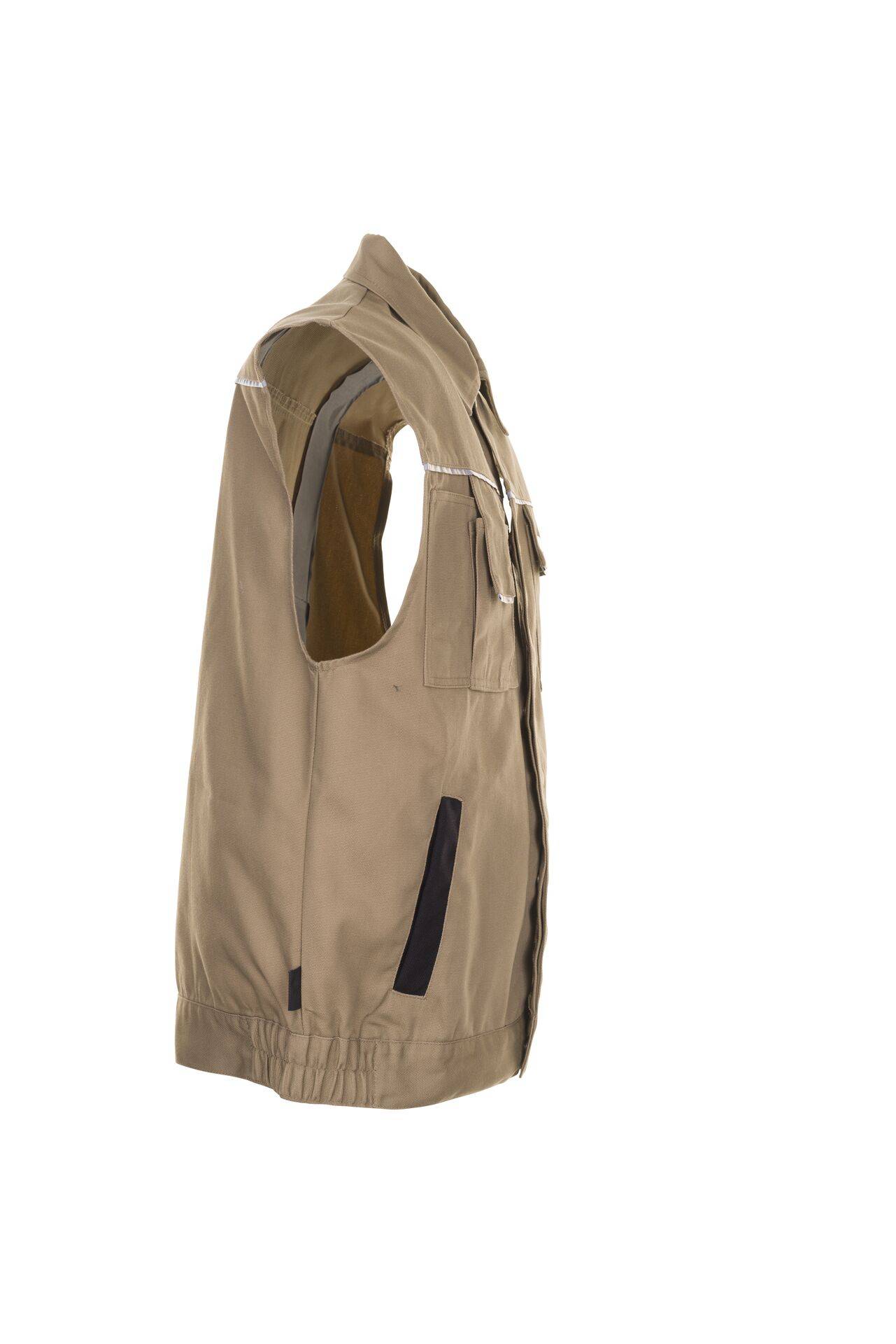 Canvas 320 Weste khaki/schwarz Größe M