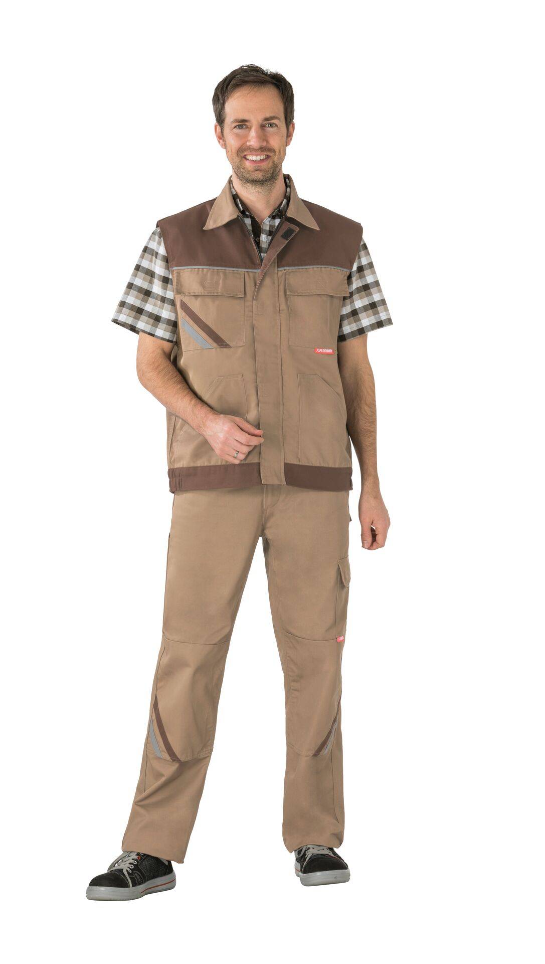 Highline Weste khaki/braun/zink Größe L
