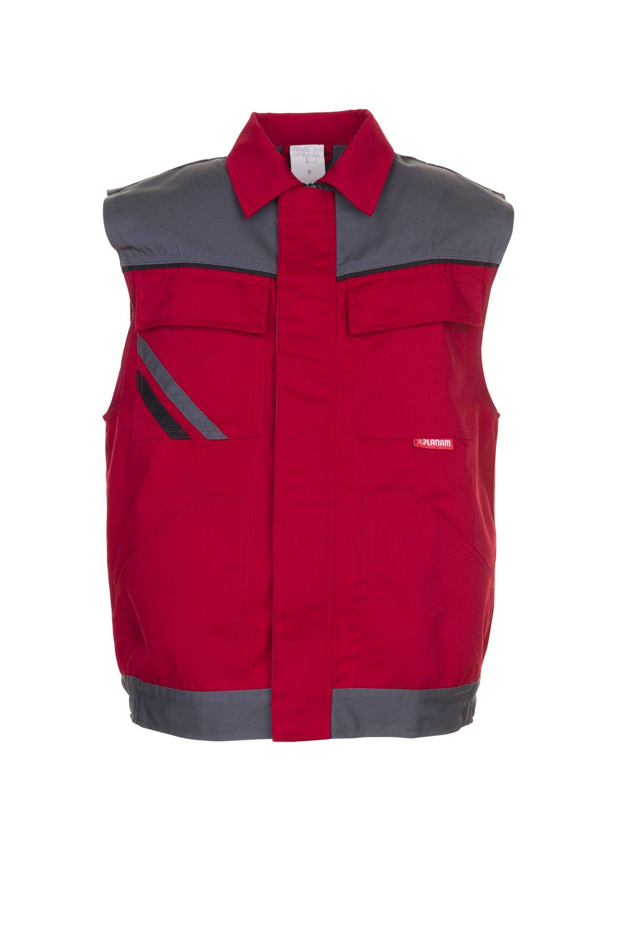 Highline Weste rot/schiefer/schwarz Größe M