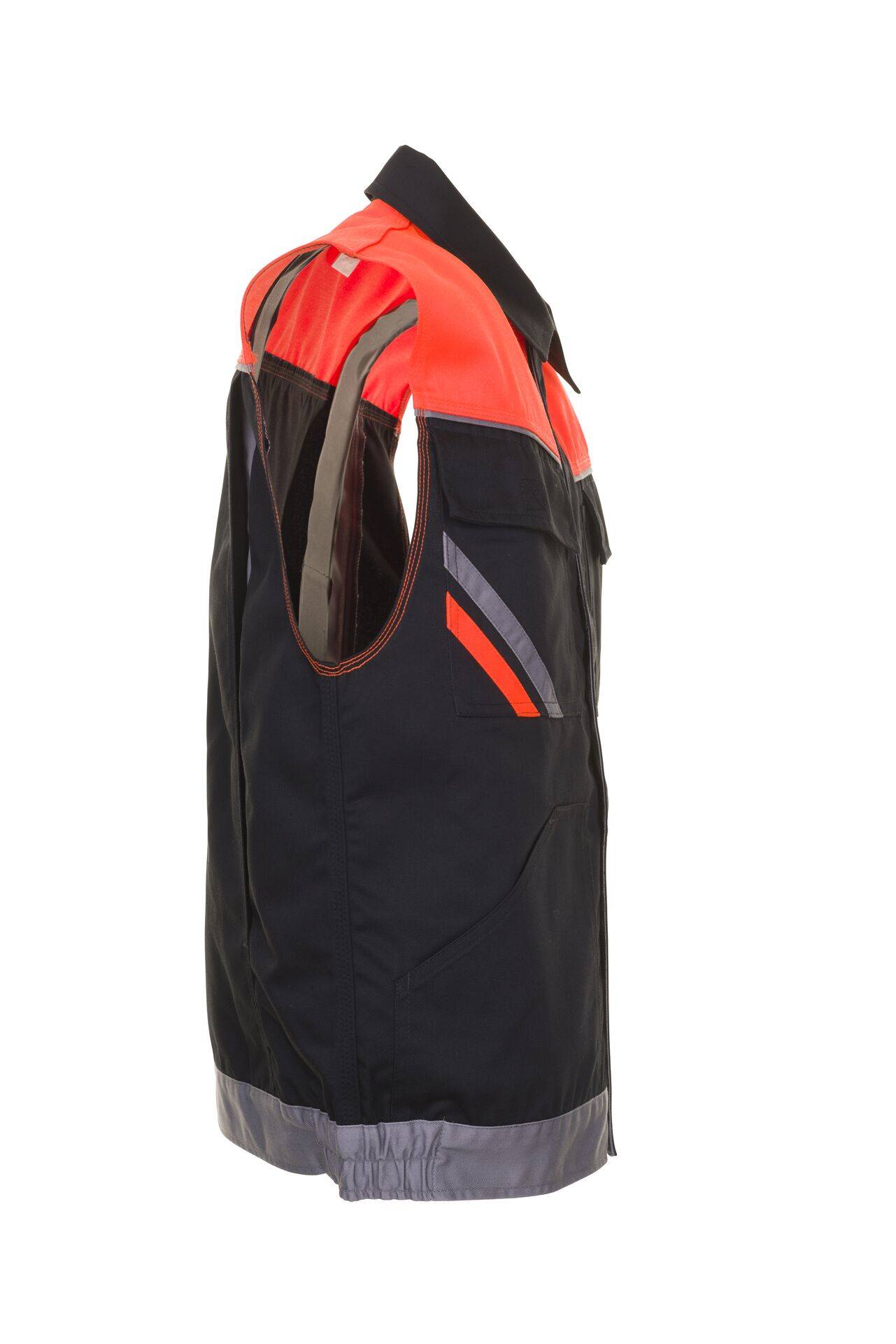 Visline Weste schwarz/orange/zink Größe XL