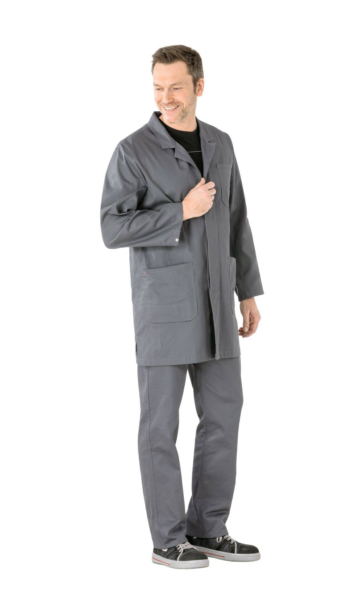 BW 290 Berufsmantel grau Größe 60