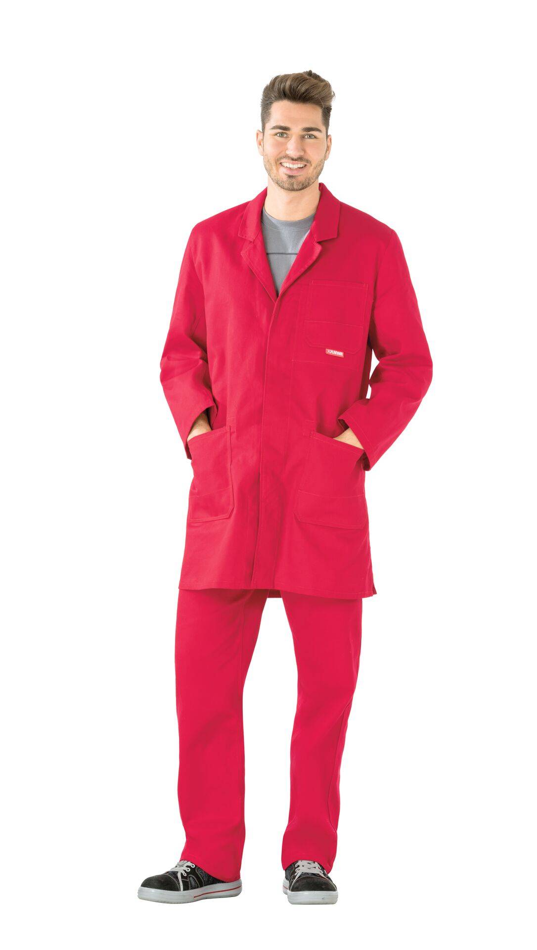 BW 290 Berufsmantel mittelrot Größe 26