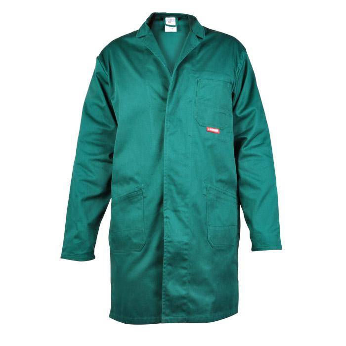 Arbeitsmantel - Gr. 94 - grün - 40% PES - 60% CO - 290 g/m² - schmutz- und staubabweisend - atmungsaktiv - "BW 290"