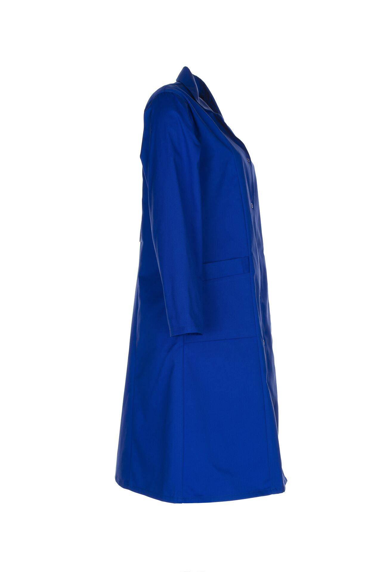 Damen Berufsmantel Mischgewebe Langarm kornblau Größe 36