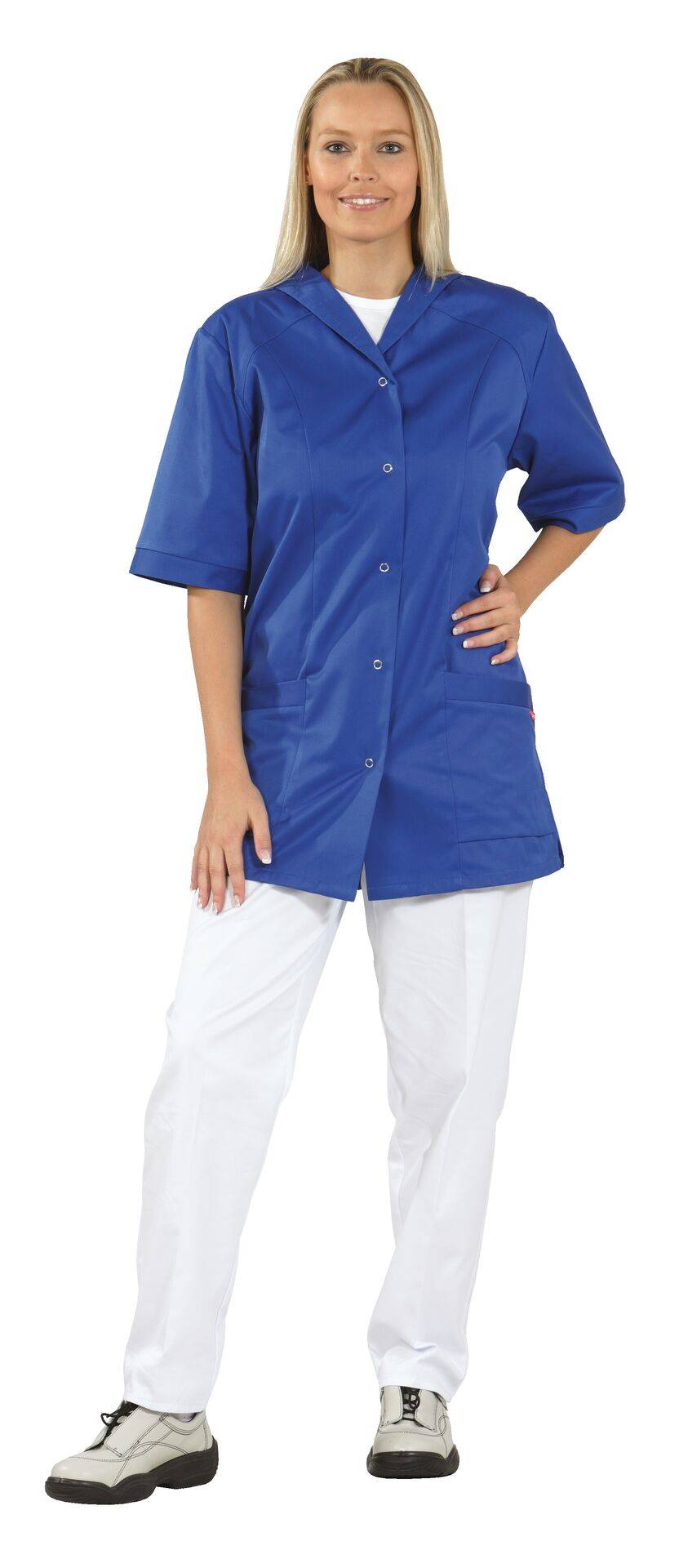 Damen Kasak Mischgewebe 1/4-Arm kornblau Größe 42