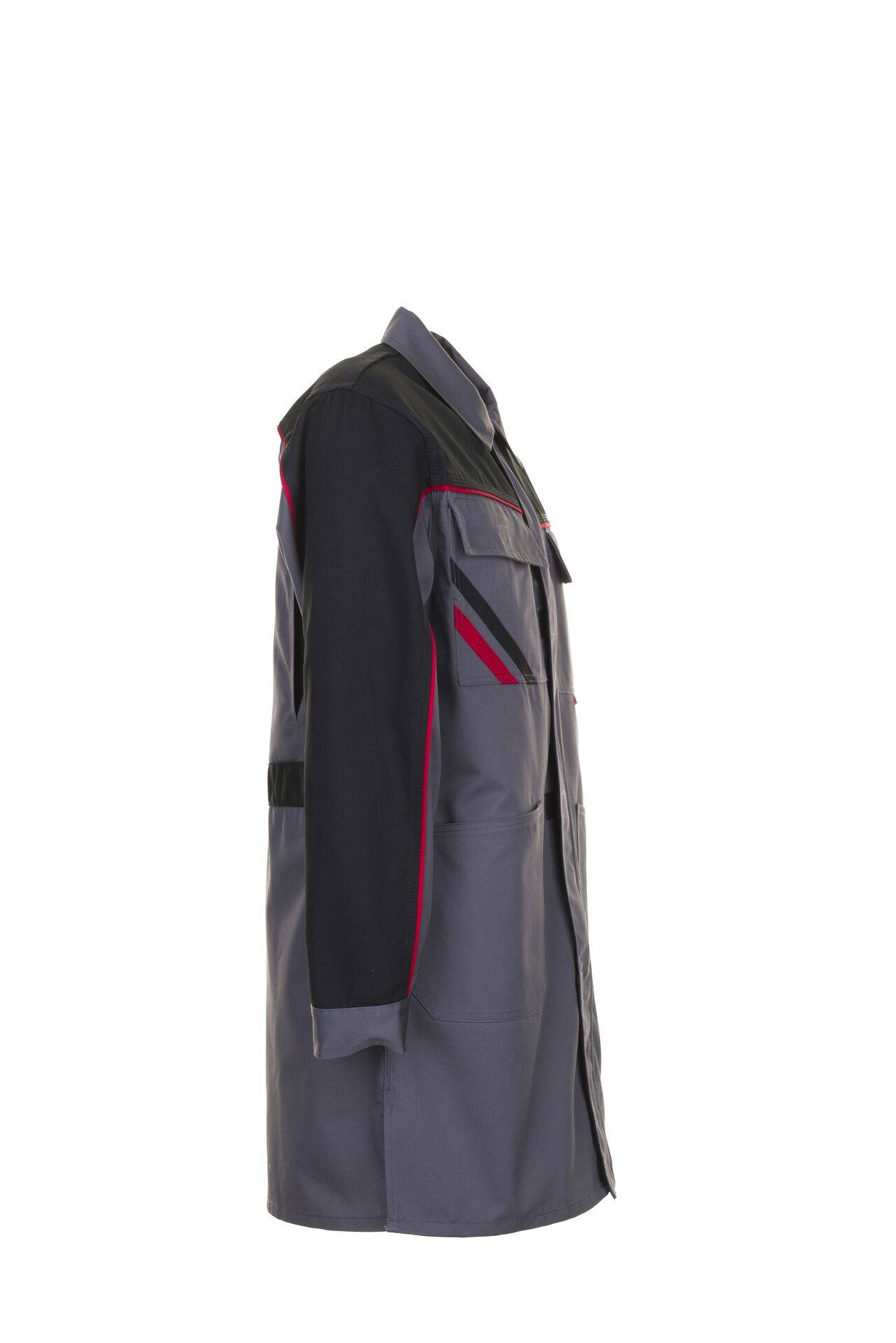 Highline Berufsmantel schiefer/schwarz/rot Größe 63