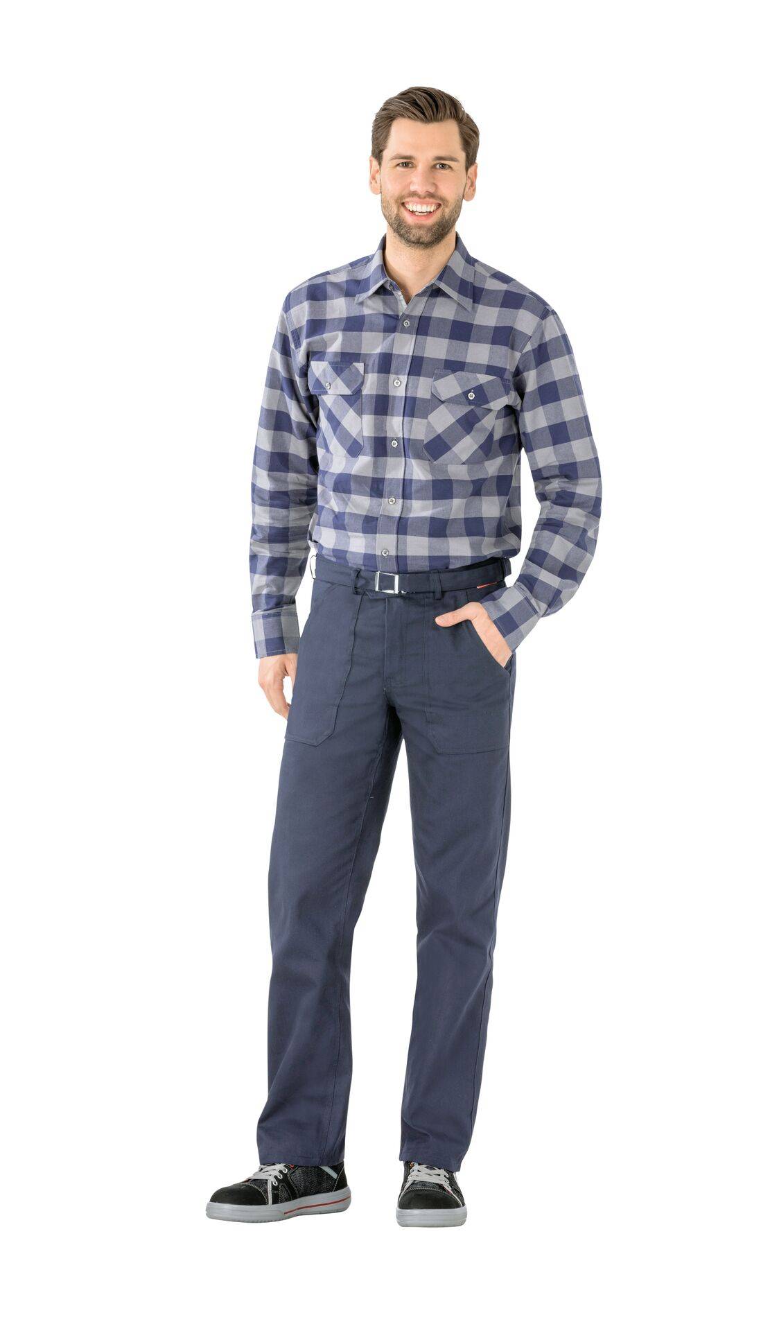 BW 290 Bundhose hydronblau Größe 98