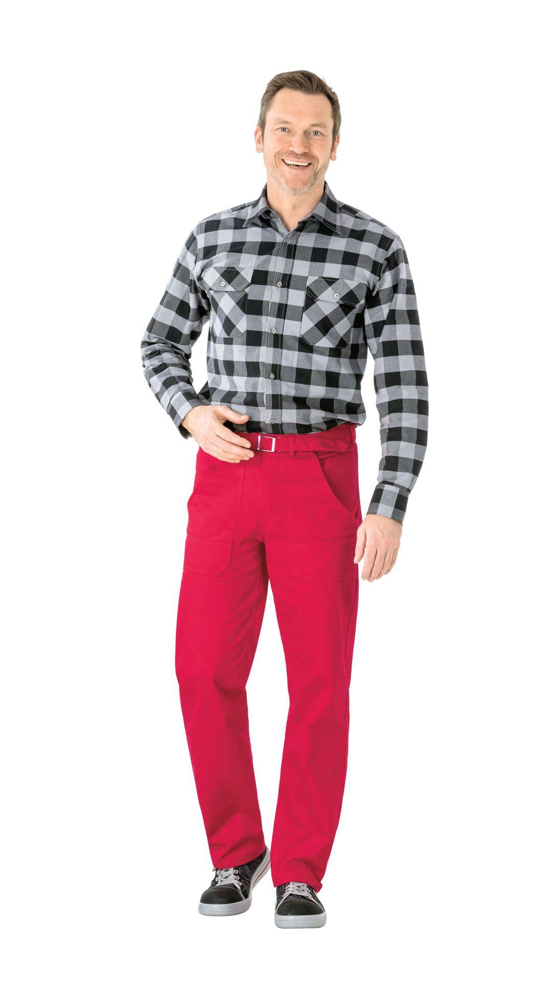 BW 290 Bundhose mittelrot Größe 106
