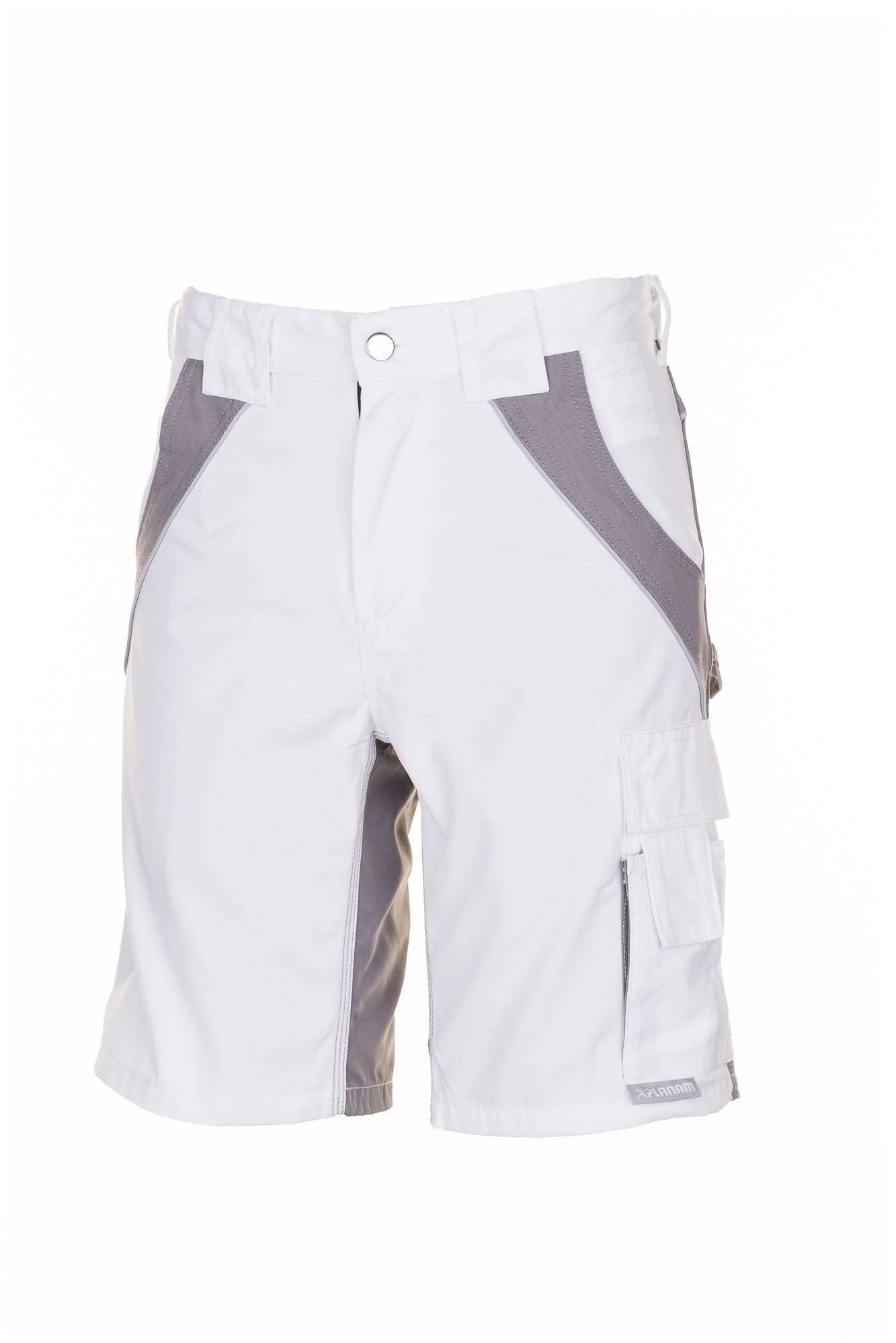 Planam Plaline Shorts reinweiß/zink S 2543044