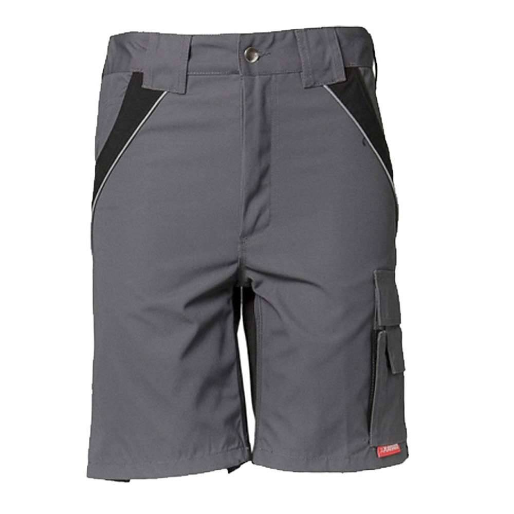 Shorts - Gr. XS - schiefer/schwarz - 65 % Polyester/ 35 % Baumwolle - "Plaline" - Reflexbiesen 3MTM - atmungsaktiv
