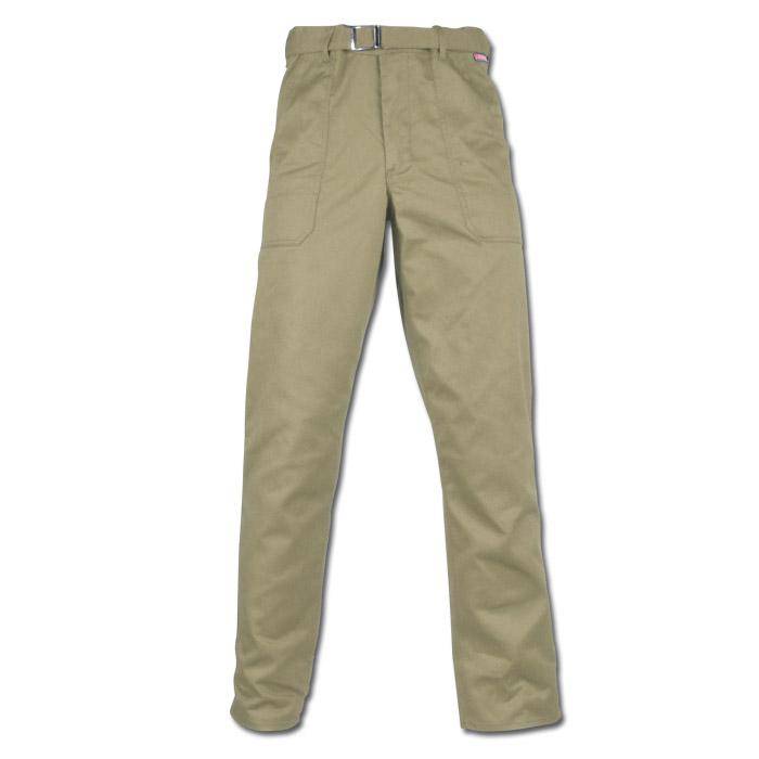Bundhose - Gr. 98 - khaki - Norm EN 26330 - 40% PES - 60% CO - 290 g/m² - schmutz- u. staubabweisend - atmungsaktiv - "MG 290"