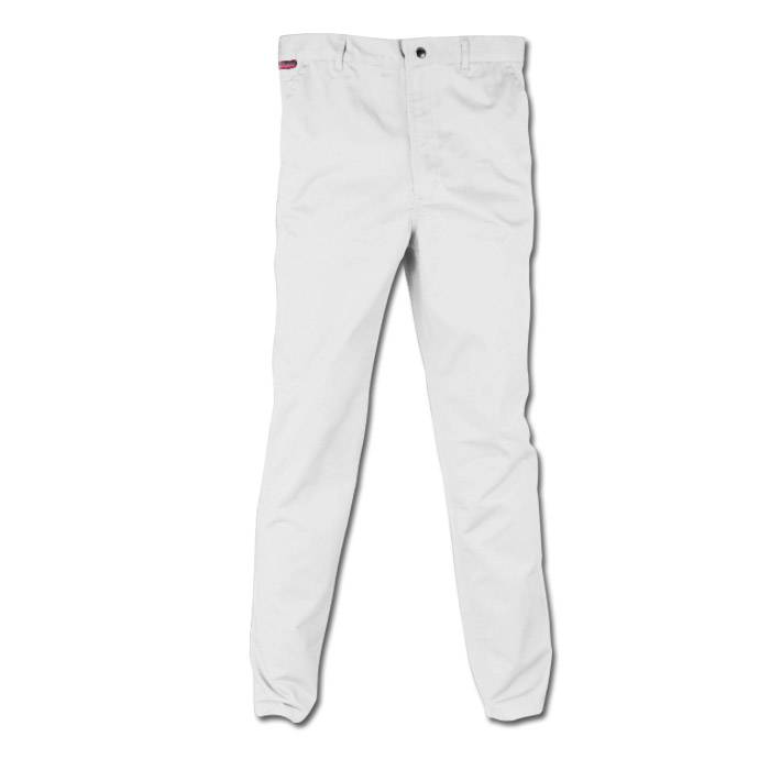 Bundhose - Gr. 94 - weiß - Norm EN 26330 - 65% PES - 35% CO - 260 g/m² - widerstandsfähig und robust - lange Lebensdauer -"MG 260"