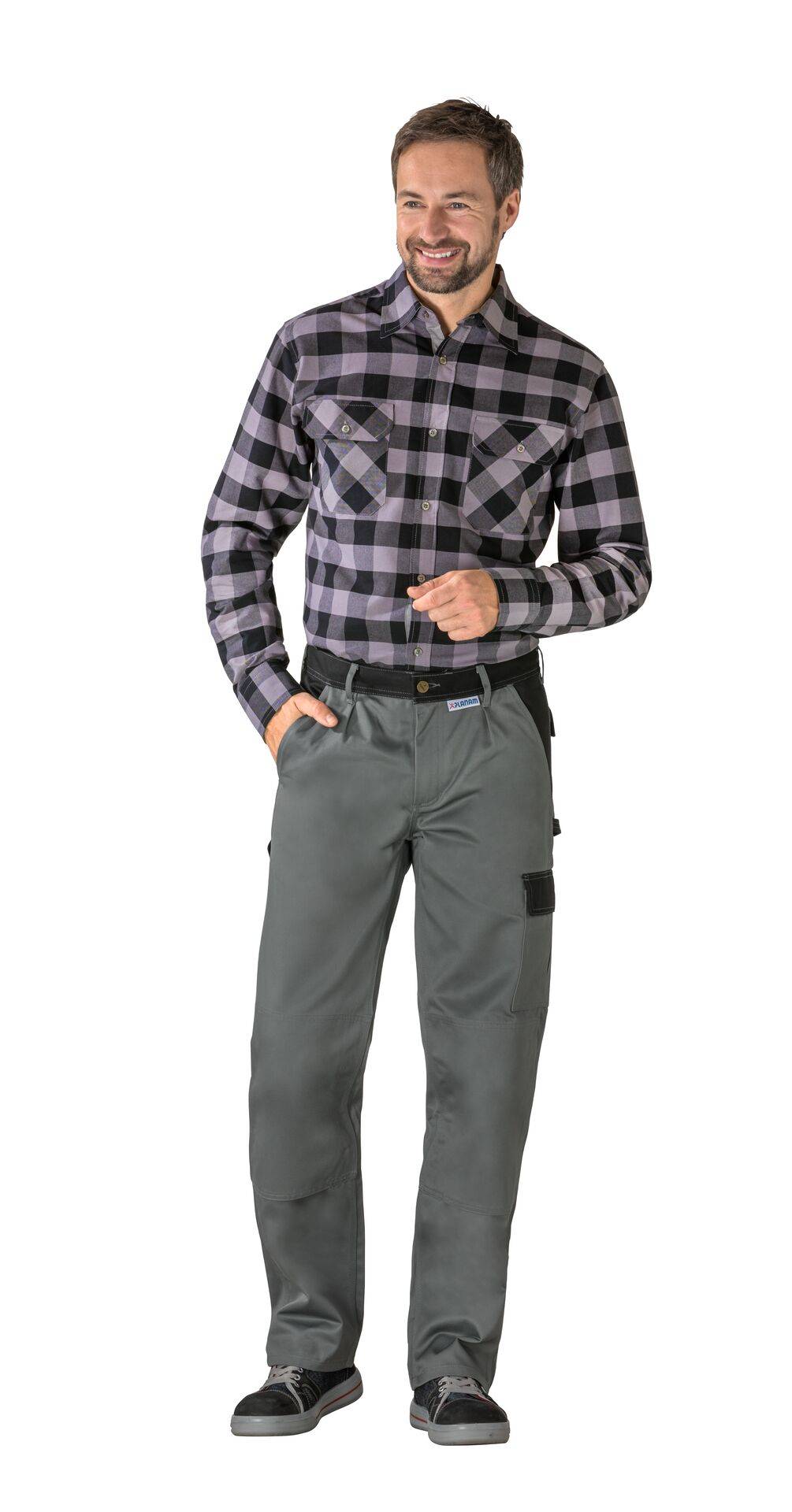 Tristep Bundhose grau/schwarz Größe 62