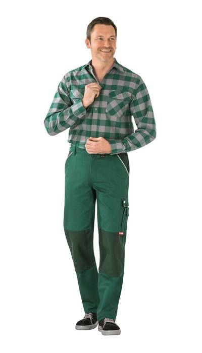 Bundhose Canvas 320 Gr.60 grün/grün 65%PES/35 %CO PLANAM