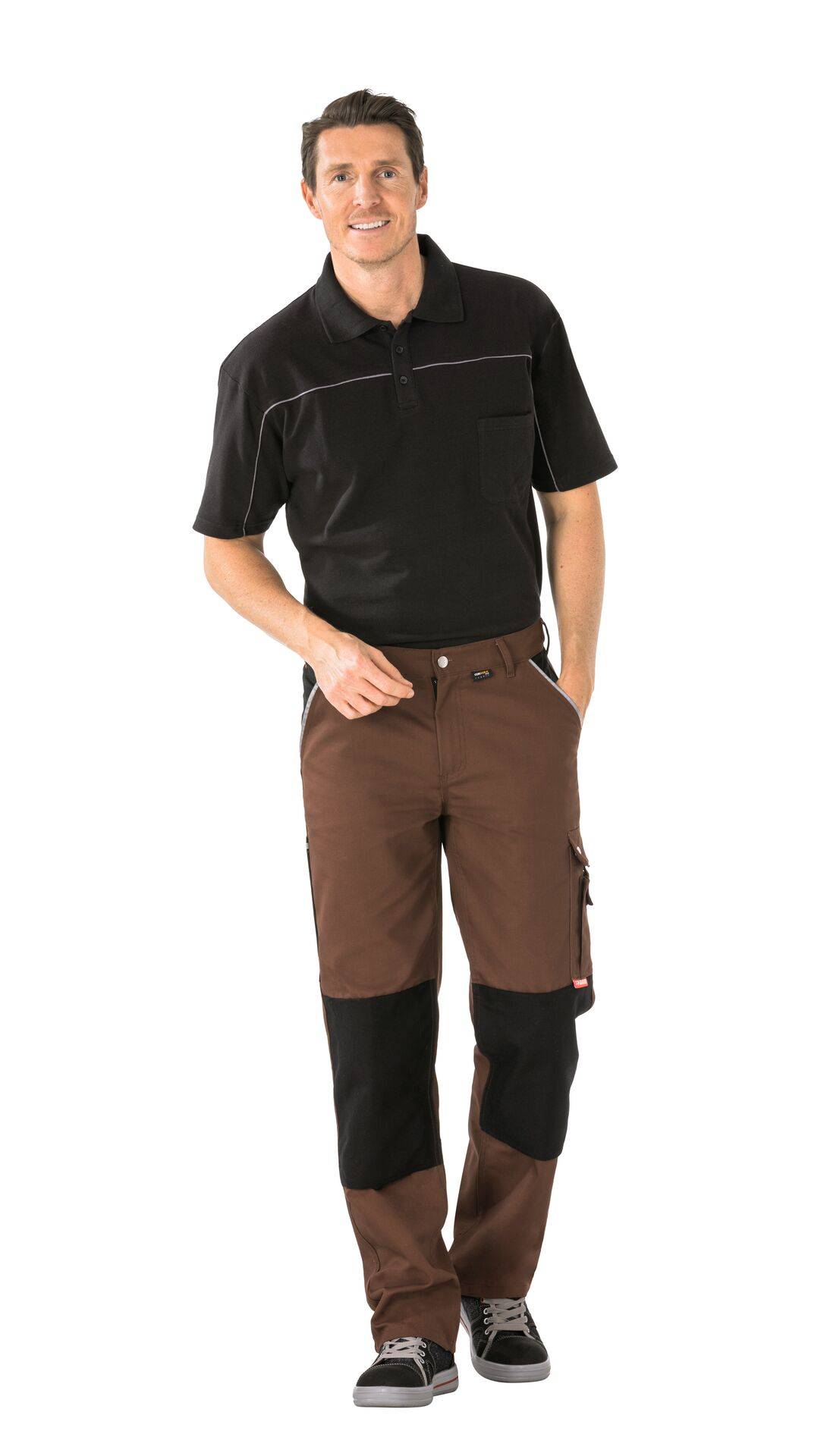Canvas 320 Bundhose braun/schwarz Größe 44