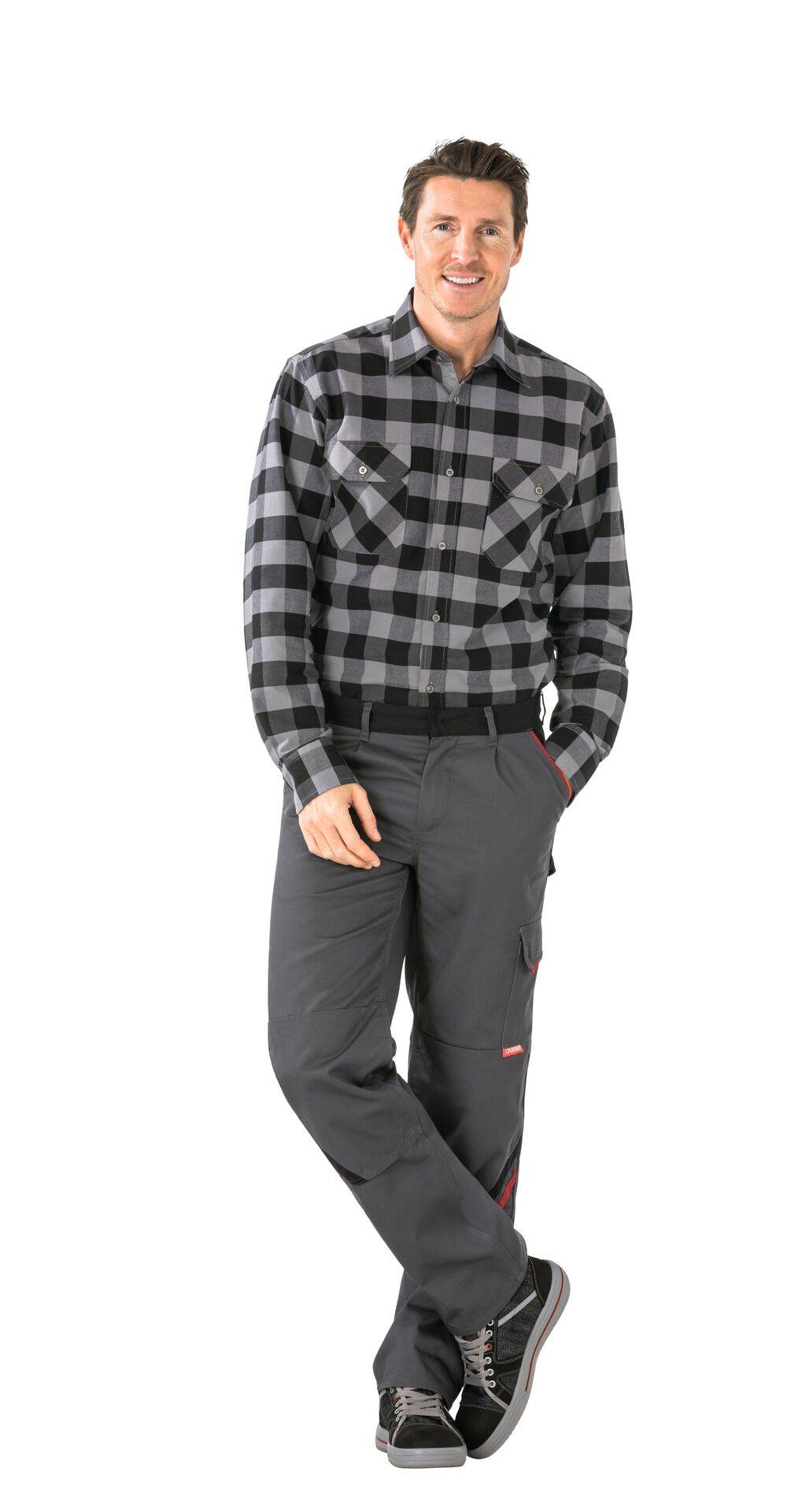 Highline Bundhose schiefer/schwarz/rot Größe 68