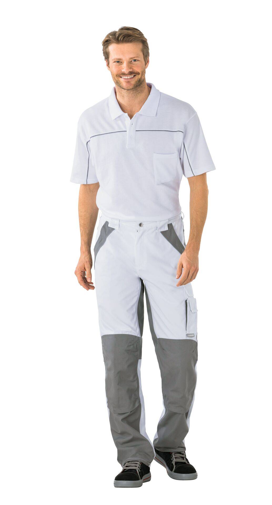 Plaline Bundhose reinweiß/zink Größe 64