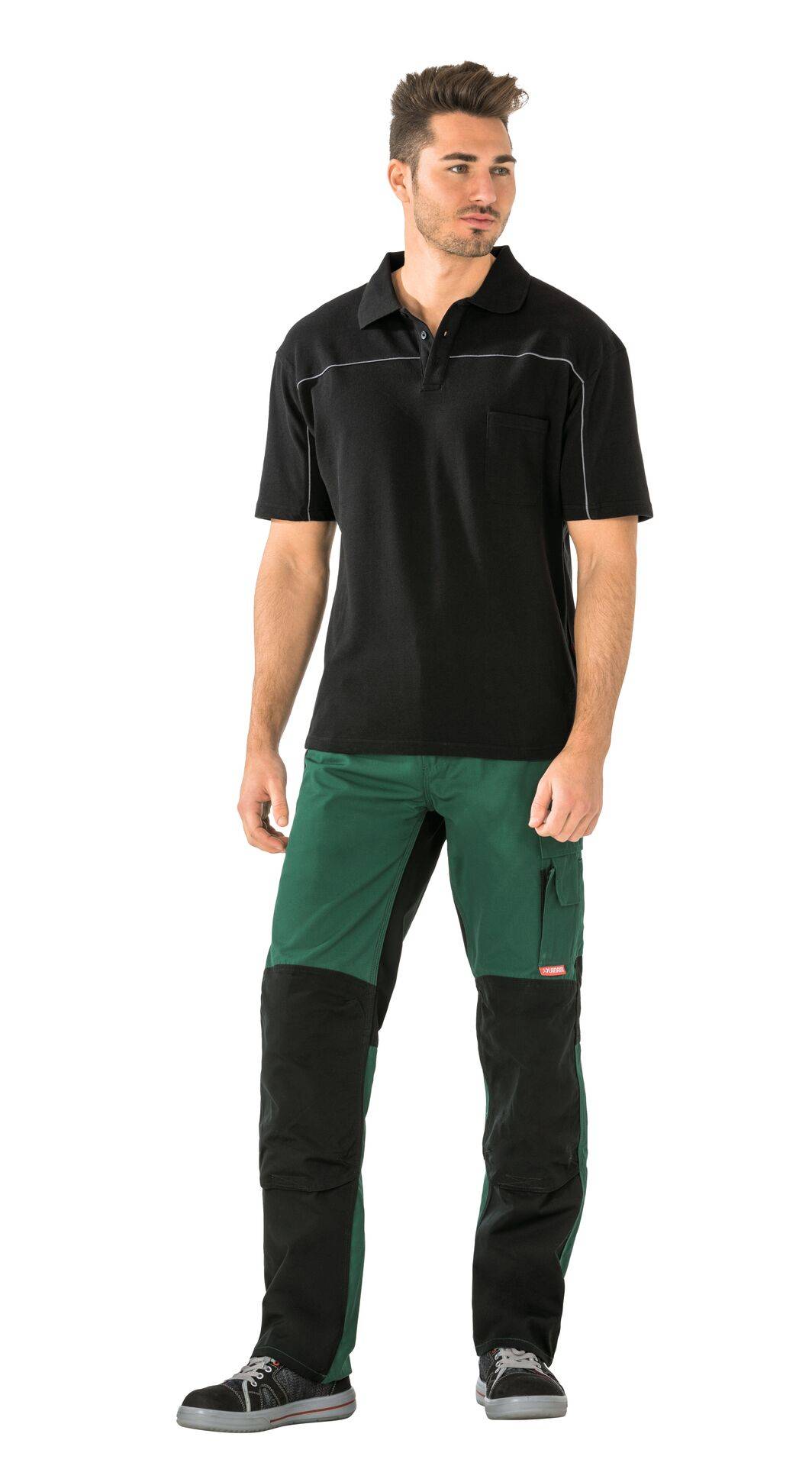 Plaline Bundhose grün/schwarz Größe 29