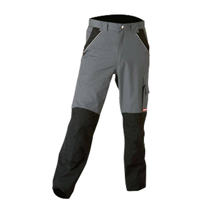 Bundhose - Gr. 25 - schiefer/schwarz - 65 % PES - Atmungsaktiv - strapazierfähig - Gummizug im Bund - Reflexbiesen - "Plaline"