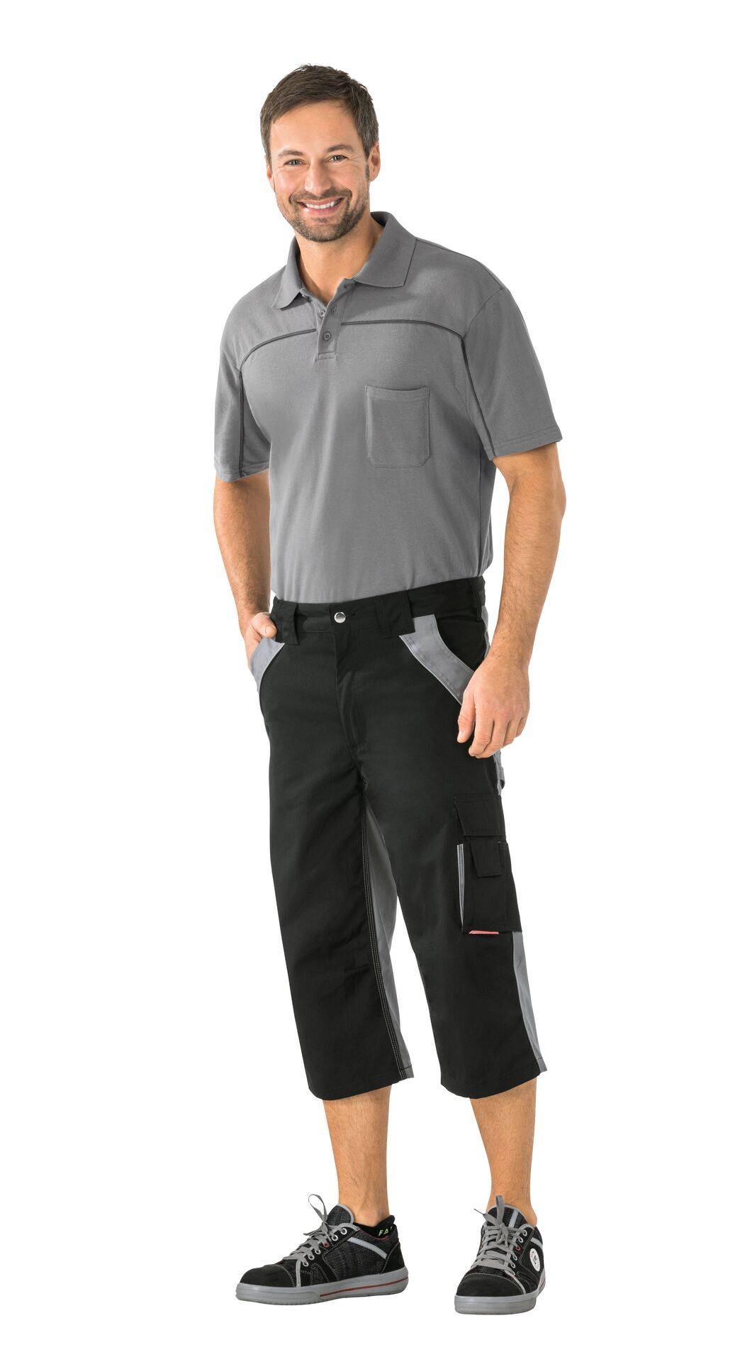 Plaline 3/4 Hose schwarz/zink Größe M