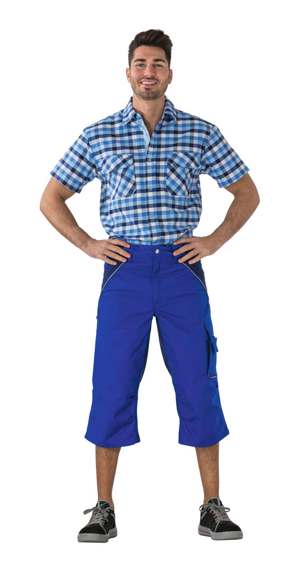 Plaline 3/4 Hose kornblau/marine Größe M