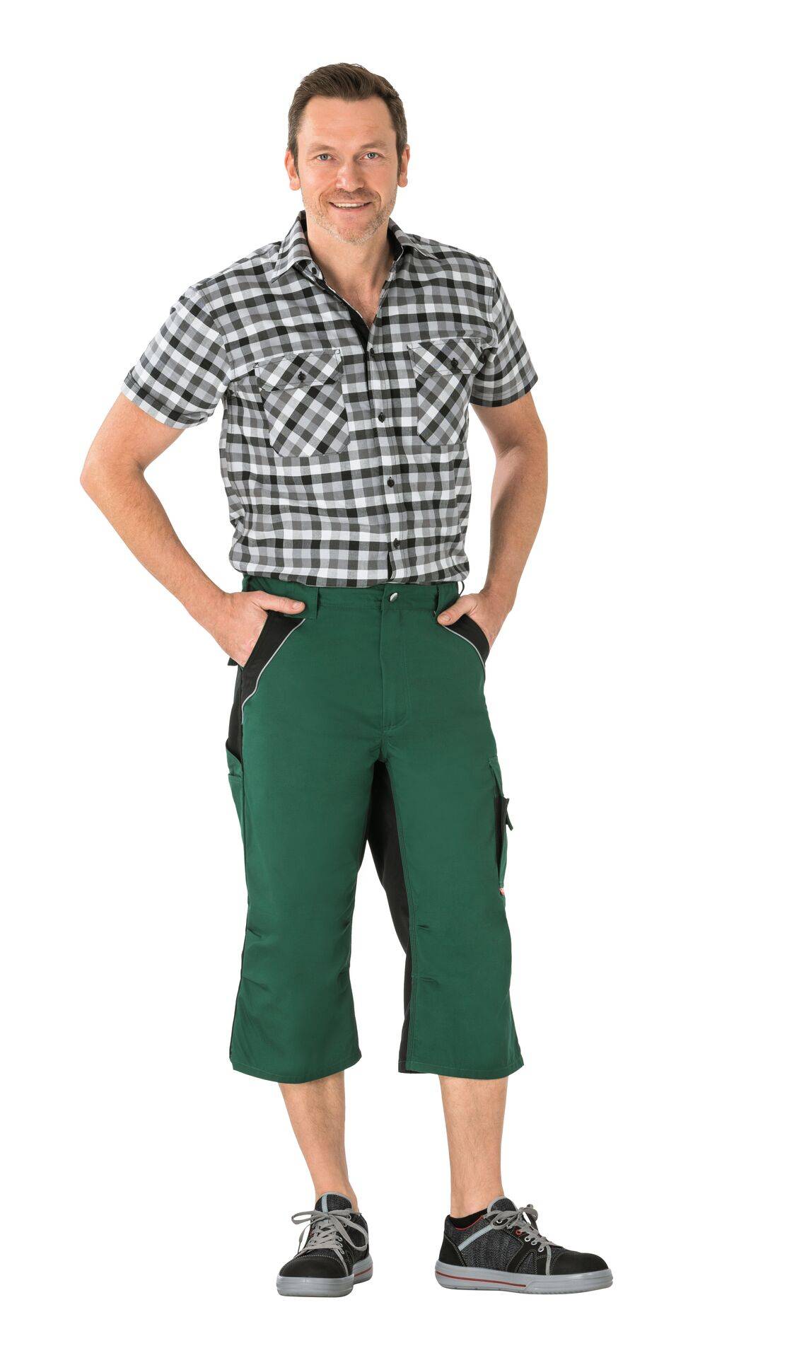 Plaline 3/4 Hose grün/schwarz Größe L