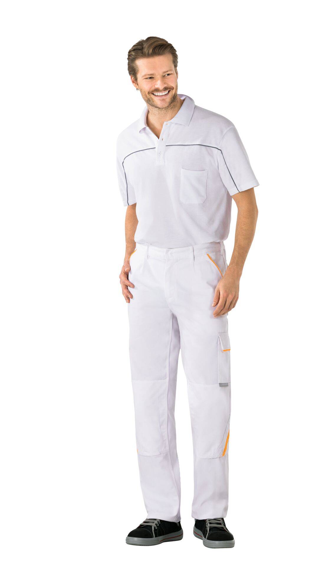 Highline Bundhose reinweiß/reinweiß/gelb Größe 102