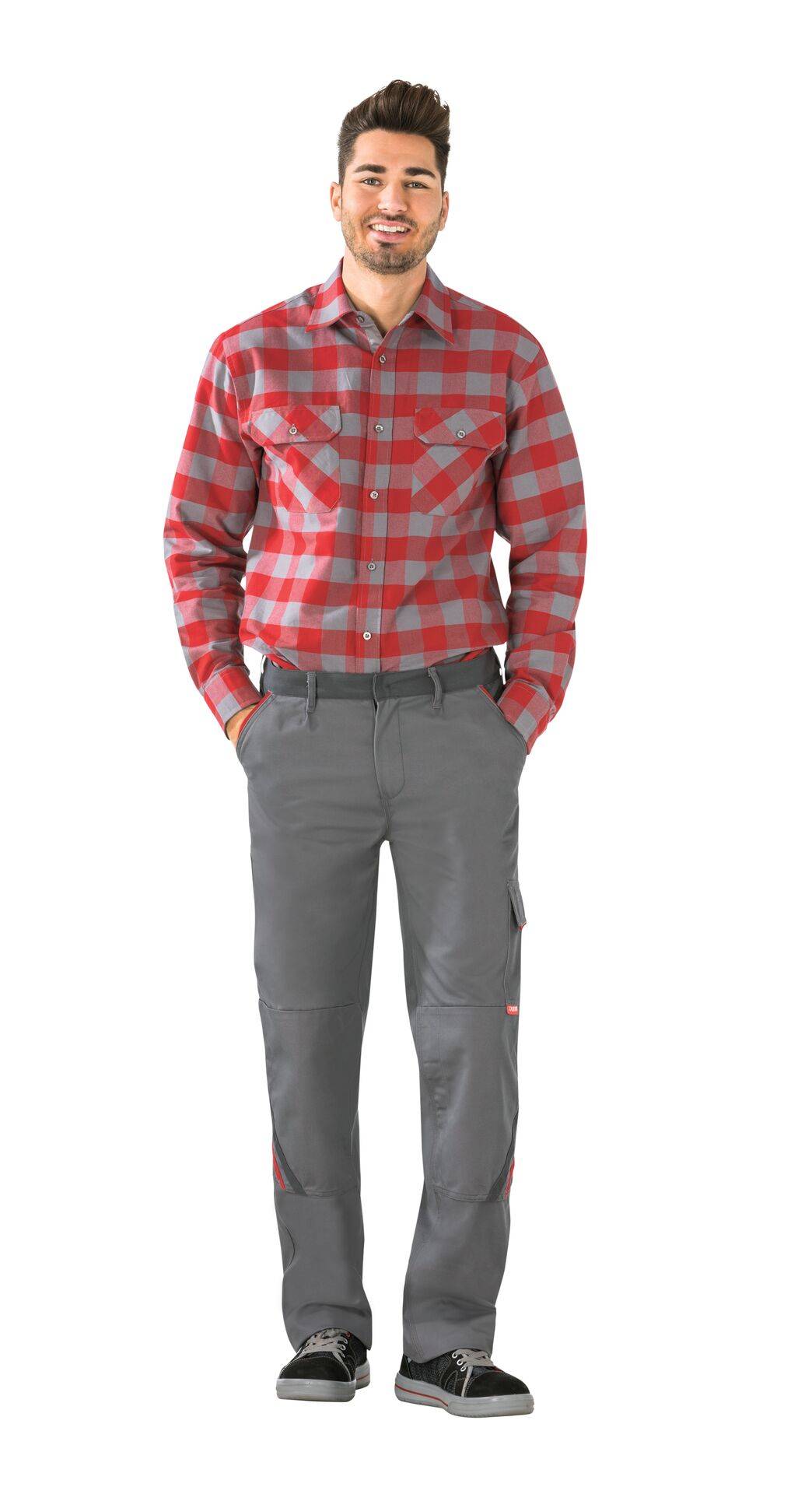 Highline Bundhose zink/schiefer/rot Größe 44