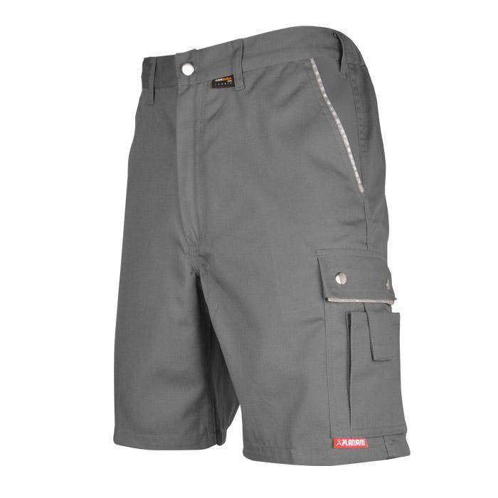 Shorts - Gr. XL - grau - 65% PES - 35% CO - strapazierfähig - atmungsaktiv - schmutz- und wasserabweisend - "Canvas 320"