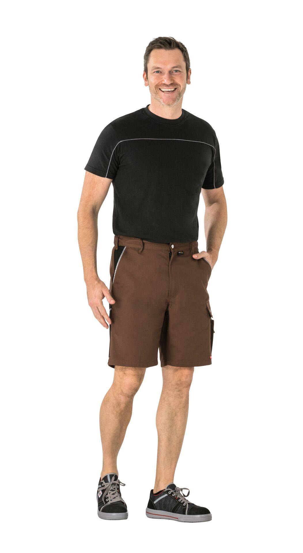 Canvas 320 Shorts braun/schwarz Größe S