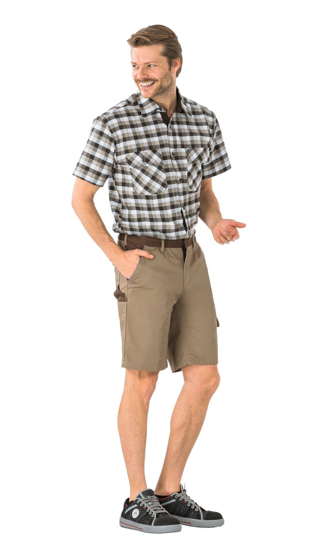 Highline Shorts khaki/braun/zink Größe S