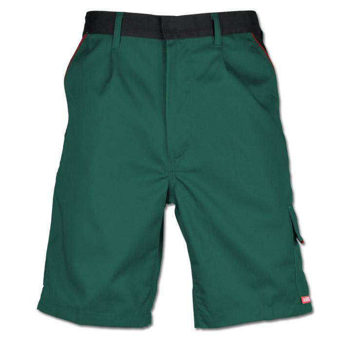 Arbeitsshorts - Gr. XL - grün/schwarz - 65% PES - 35% CO - strapazierfähig - atmungsaktiv - ideal für den Sommer - "Highline"