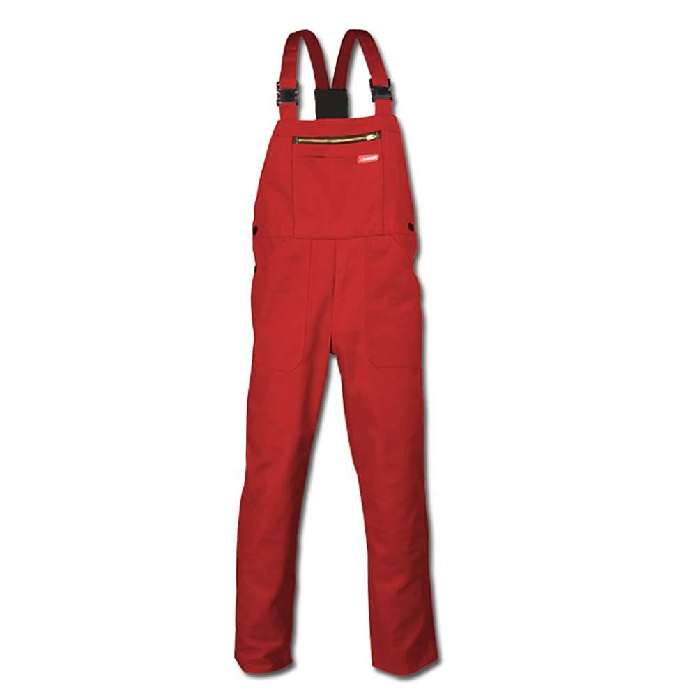 Arbeitslatzhose - Gr. 27 - rot - Norm EN 26330 - 100% CO - ca. 290 g/m² - widerstandsfähig geg. chem./mech. Einflüsse - "BW 290"